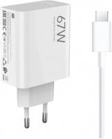 Сетевое зар./устр. Xiaomi BHR9465EU 67W 6A (PD) USB Type-C универсальное белый