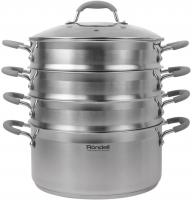 Кастрюля-пароварка Rondell RDS-1103 16.7л. d=26см (с крышкой) стальной