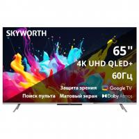 Телевизор QLED Skyworth 65" 65Q66H Eye Care Frameless черный 4K Ultra HD 60Hz MEMC DVB-T DVB-T2 DVB-C DVB-S DVB-S2 USB WiFi Smart TV