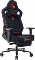 Кресло игровое A4Tech Bloody GC-670 черный искусственная замша с подголов. крестов. металл подст.для ног