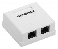 Розетка ITK CS2-1C5EU-22-G настенная 62x59.6x26.5мм RJ45 пластик белый