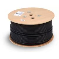 Cabeus FTP-4P-Cat.5e-SOLID-OUT-PE-UV Кабель витая пара экранированная FTP (F/UTP), категория 5e, 4 пары (24 AWG), одножильный, экран - фольга, для внешней прокладки, PE-UV (305 м)