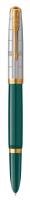 Ручка перьев. Parker 51 Premium (CW2169074) Forest Green GT F сталь нержавеющая подар.кор.