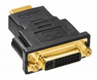 Переходник Buro DVI-I(f) HDMI (m) (HDMI-19M-DVI-I(F)-ADPT) черный