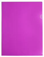 Папка-уголок Бюрократ Double Neon DNECPINK A4 пластик 0.18мм розовый