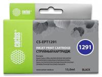 Картридж струйный Cactus CS-EPT1291 T1291 черный (15мл) для Epson Stylus Office B42/BX305/BX305F/BX320/BX525/BX625/SX420/SX425/SX525/SX620 с чипом