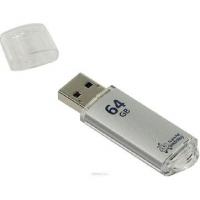 Smartbuy USB Drive 64GB V-Cut Silver UFD 2.0 (SB64GBVC-S)