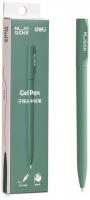 Ручка гелев. Deli Nusign (NS552GREEN) зеленый d=0.5мм черн. черн. кор.карт. автом.