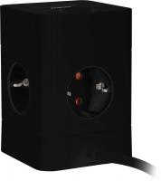Сетевой удлинитель Buro BU-PTE4.1UC-B 1.5м (4 розетки) черный (коробка)