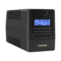 Exegate EX299633RUS ИБП ExeGate Smart LB-450.LCD.AVR.2SH (450VA/270W, LCD, AVR, 2*Schuko, батарея 12V 4.5Ah, Black)