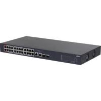 DAHUA DH-CS4226-24ET-375 24-портовый PoE коммутатор облачный 24 RJ45 10/100Мбит/с (PoE/PoE+/Hi-PoE), 2 комбинированных SFP/RJ45 10/100/1000Мбит/с (uplink)