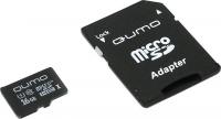 Micro SecureDigital 16Gb QUMO QM16GMICSDHC10U1 {MicroSDHC Class 10 UHS-I, SD adapter}