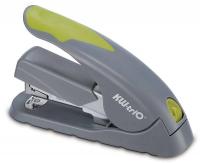 Степлер настольный Kw-Trio 5618GR/GREEN Soft-Touch 24/6 24/8 26/6 26/8 (40листов) снижение усилия серый/зеленый 100скоб