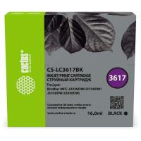 Картридж струйный Cactus CS-LC3617BK черный (16мл) для Brother MFC-J2330DW/J2730DW/J3530DW/J3930DW