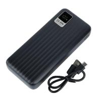 Perfeo Powerbank WATERFALL 20000 mAh/LED дисплей/PD + QC 3.0/Type-C/2 USB/Выход: 5A, max 22.5WBlack (PF_E1471)