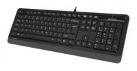 Клавиатура A4Tech FK10 черный/серый USB (FK10 GREY) кабель 1.5м