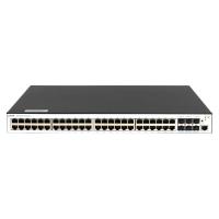 SNR SNR-S5311G-48TX-POE Управляемый PoE коммутатор уровня 2+, 48 портов 10/100/1000Base-T, 6 портов 1/10G SFP+, бюджет PoE 380/760 Вт в зависимости от кол-ва установленных блоков питания. 2 слота БП