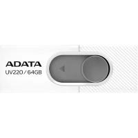 A-DATA Flash Drive 64GB UV220  USB2.0, белый и серый [auv220-64g-rwhgy]