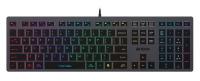 Клавиатура A4Tech FX60 серый USB slim LED (FX60 GREY / NEON) кабель 1.5м