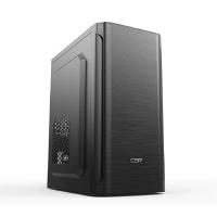CBR Корпус mATX Minitower MX10, c БП PSU-ATX400-12EC (400W/120mm), 2*USB 2.0, HD Audio+Mic, Black [PCC-MATX-MX10-400W]