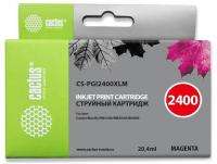 Картридж струйный Cactus CS-PGI2400XLM PGI-2400XLM пурп.пигм. (20.4мл) для Canon MAXIFY iB4040/ МВ5040/ МВ5340 с чипом