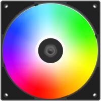 Вентилятор для корпуса ID-Cooling AS-140-ARGB-K ARGB 140х140x25 черный 4-pin 24.9дБ Ret