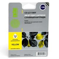 Картридж струйный Cactus CS-LC1100Y желтый (16мл) для Brother DCP-385c/6690cw/MFC-990/5890/5895/6490 с чипом