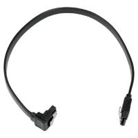 Cablexpert Кабель интерфейсный SATA Sata3 7pin / 7pin, угловой, защелка, 30см, черный, пакет (CC-SATAM-DATA90-BL-30CM)