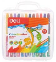 Масляная пастель Deli EC20124 Color Emotion шестигранные 24цв. пл.кор.