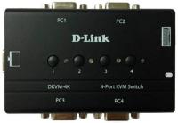 Переключатель KVM D-Link DKVM-4K 4xPC port (DKVM-4K/B3A)
