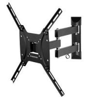 Kromax OPTIMA-404 black {Кронштейн для LED/LCD телевизоров 15"-55", max 25 кг, настенный, 5 ст свободы, наклон +5°-12°, поворот ±90°, от стены 68.5-322 мм, max VESA 400x400 мм}