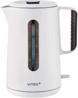 Чайник электрический Vitek VT-WK1094 1.7л. 2000Вт белый/черный корпус: металл/пластик