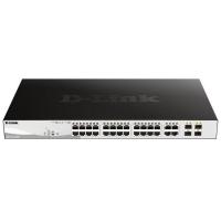 Коммутатор D-Link DGS-1210-28MP/F3A 24x1Гбит/с 4xКомбо(1000BASE-T/SFP) 24PoE+ 370W управляемый