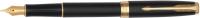 Ручка перьев. Parker Sonnet Core F528 (1931516) Matte Black GT F сталь нержавеющая подар.кор.
