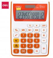 Калькулятор настольный Deli E1122/OR оранжевый 12-разр.