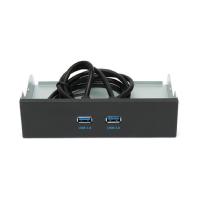 Gembird Планка USB 3.0 на переднюю панель 5.25", 2 порта USB (FP5.25-USB3-2A)