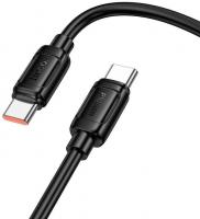Кабель Hoco X115 52018 USB Type-C (m)-USB Type-C (m) 1м черный