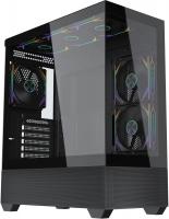 Корпус Accord ACC-EL1B TG черный без БП ATX 2xUSB2.0 1xUSB3.1 audio bott PSU