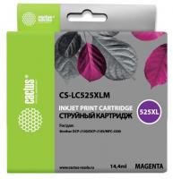 Картридж струйный Cactus CS-LC525XLM пурпурный (14.4мл) для Brother DCP-J100/J105/J200 с чипом