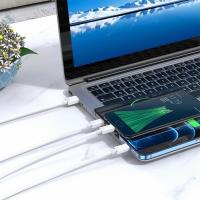 Кабель Hoco X74 3-in-1 charging cable(iP+Micro+Type-C) 67370 USB (m)-Lightning (m)/USB Type-C (m)/micro USB (m) 1м черный