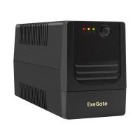 Exegate EX299480RUS ИБП ExeGate Power NB-500.LED.AVR.2SH (500VA/300W, LED, AVR, 2*Schuko, батарея 12V 4.5Ah, Black)