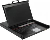 ProCase E1708HD Консоль однорельсовая , КВМ 8 порт, LCD 17'', single rail console KVM 8 port, LCD D-Sub, USB, разрешение 1920*1080, 8 кабелей