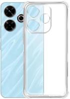 Чехол (клип-кейс) BoraSCO для Xiaomi Poco M6 4G Bumper Case прозрачный (73625)