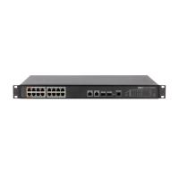 DAHUA DH-PFS4218-16ET-190 16-портовый управляемый коммутатор с РоЕ, уровень L2, 16xRJ45 100Mb PoE, 2хКомбо SFP/RJ45 1Gb uplink, суммарно 190Вт, коммутация 8.8 Гбит/с, MAC-таблица 4К