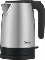 Чайник электрический Midea MK-9010 1.7л. 2200Вт серый корпус: металл