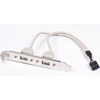Gembird планка в сист. блок на 2 USB 2.0, Gembird  (CCUSBRECEPTACLE)