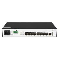 SNR SNR-S5210X-8F-UPS Управляемый коммутатор уровня 2+, 8 портов 1/10G SFP+, встроенный БП ~220V AC, разъем для АКБ 12V с возможностью заряда