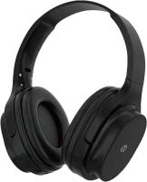 Гарнитура накладные Digma BT-18 черный беспроводные bluetooth оголовье (BT18B)