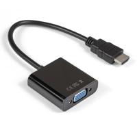 Exegate EX284926RUS Кабель-переходник HDMI-VGA ExeGate EX-HDMIM-VGAF-0.15 (19M/15F, 0,15м)