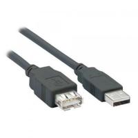 Filum Кабель удлинитель USB 2.0, 1 м., серый, разъемы: USB A male-USB A female, пакет. [FL-C-U2-AM-AF-1M] (894168)
